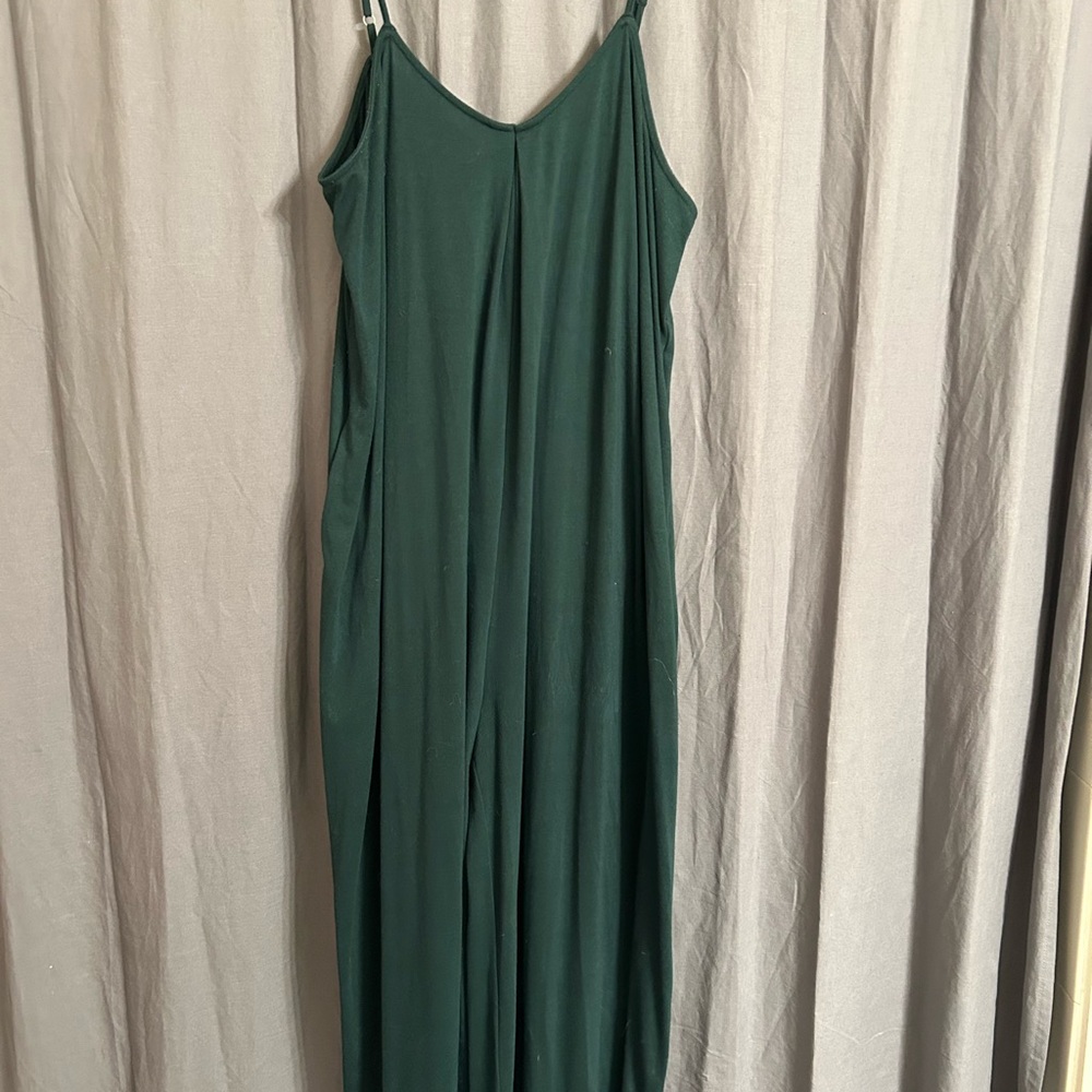 Amazon Essentials Green Wide Leg Jumpsuit